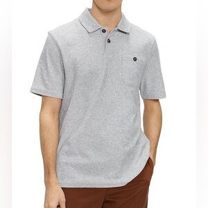 Ted Baker Terry Cloth Polo Gray Size Large